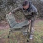 Korum Aeronium Supa Lite Fishing Chair Deluxe In Use With Removeable Mattress