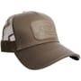 RidgeMonkey APEarel Dropback Trucker Fishing Cap Brown Side View