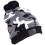 RidgeMonkey Camo Bobble Hat Black / White