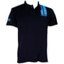 Rive Aqua Stripe Black Polo