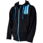 Rive Aqua Stripe Black Zipped Hoodie