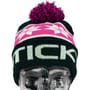 Sticky Baits Black Bobble Beanie Front