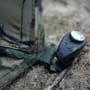 Advanta Discovery CCX 55inch Hermit Fishing Brolly In Use Peg