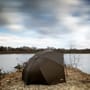 Advanta Discovery CX 55inch Hermit Fishing Brolly On The Bank