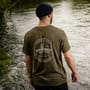 Aqua Products Big Logo Khaki T-Shirt 1