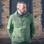 Aqua Products Half Zip Khaki Jacket In Use 2