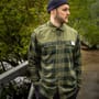 Aqua Products LS Green Check Flannel Shirt 2