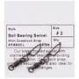Cox & Rawle Brass Ball Bearing Swivel with Coastlock Snap 2