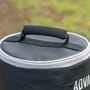Daiwa Advantage Baits Round Fishing Cool Bag Close Up Lid