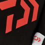 Daiwa Angled DVEC Black / Red Fishing T-Shirt Close Up