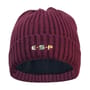 ESP Knitted Head Case Fishing Hat Maroon Front