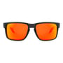 Fortis Bays Matte Black Frame Fishing Sunglasses Brown Fire Lens front