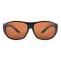 Fortis OverWraps Fishing Sunglasses Brown Front