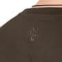 Fox Camo Logo Outline Khaki T-Shirt Close Up 1