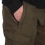 Fox Collection Green & Black Lightweight Cargo Fishing Trousers Close Up 1