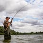 Fox Horizon X3 Cork Handle Fishing Rod In Use
