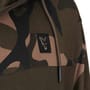 Fox Lightweight Khaki & Camo Split Zip Hoodie Close Up 4
