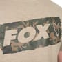 Fox Light Weight Khaki Large Print T-Shirt Close Up 1