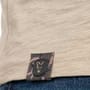 Fox Light Weight Khaki Large Print T-Shirt Close Up 3
