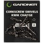 Gardner Corkscrew Swivels Kwik Change Size 8