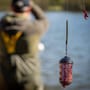 Kamasan Large Black Cap Fishing Feeder In Use 1