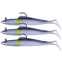 Kiddy Sidewinder Super Holographic Sandeel Lures Natural - Yellow