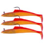Kiddy Sidewinder Super Solid Sandeel Lures Rhubarb - Custard