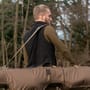 Korda Black Le Fishing Fleece Gilet In Use 3