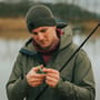 Korda Kore Drykore Fishing Jacket Olive In Use 3