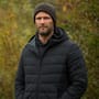 Korda KORE Thermolite Fishing Puffer Jacket Black In Use