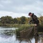 Korda Spring Bow 6ft Landing Net In Use 4