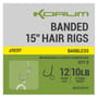 Korum Banded Hair Rigs - 15 Inch - Barbless 2