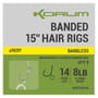 Korum Banded Hair Rigs - 15 Inch - Barbless 3