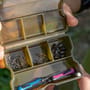 Korum Bits Blox 4 Slot Fishing Tackle Box Inside In Use