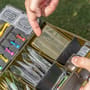 Korum Bits Blox 4 Slot Fishing Tackle Box Inside In Use 1