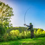Korum Bopper Bait Up Spod Fishing Rod In Use 1