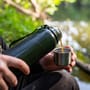 Korum Classic 1L Thermal Flask - Barbel In Use 2