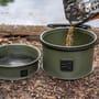 Korum EVA Round Groundbait Bowl & Riddle Set In Use 1