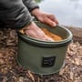 Korum EVA Round Groundbait Bowl & Riddle Set In Use 3
