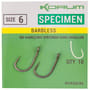 Korum Xpert Specimen Fishing Hooks Barbless Size 6
