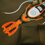 Kumu True Leather Fishing Hoodie Close Up 3