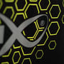 Matrix Hex Print Black T-Shirt Close Up 3