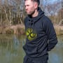 Matrix Large Fade Logo Hoodie - Black / Lime