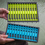 Matrix Shallow Drawer Winder Fishing Tray Light Blue & Lime 1
