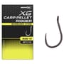 Matrix X6 Carp Pellet Rigger Eyed Hooks - Barbless