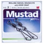 Mustad Round Eye Swivel And Snap Link Size 2