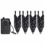 Nash Siren R3+ 4-Rod Fishing Bite Alarm Presentation Set Studio Front View 