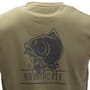 Nash Tackle Green Fishing T-Shirt Back Close Up