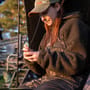 Nash ZT Helluva 3 In 1 Waterproof Jacket Camo In Use 9