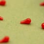 OMC Dazzlers Blood Red Long Distance Fishing Hook Bead Close Up 4